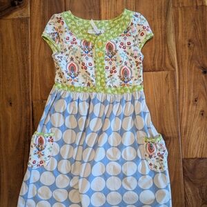 Matilda Jane Green and Blue Kids Dress